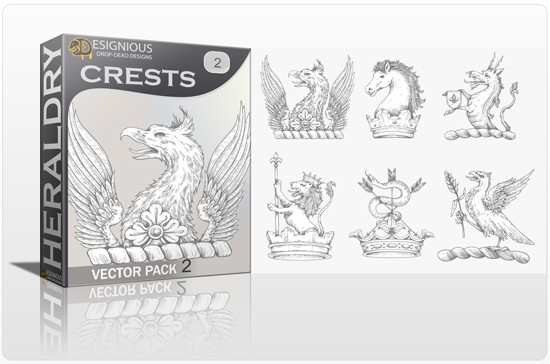 designious crests vector pack 2 preview 1 Smokin Hot New Design Resources from Designious.com! 