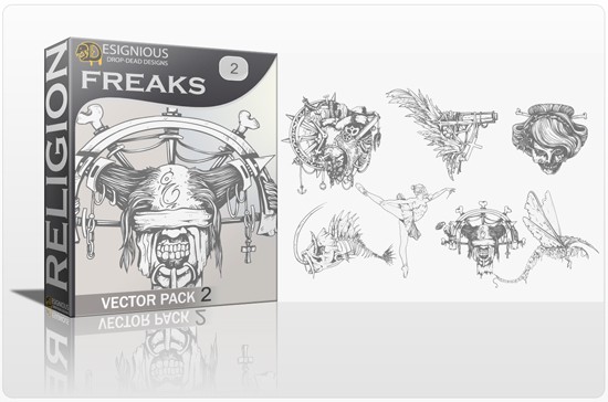 designious freaks vector pack 2 preview 1 Smokin Hot New Design Resources from Designious.com! 
