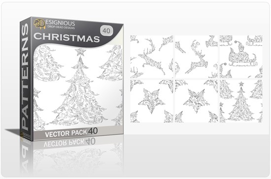 designious seamless patterns vector pack 40 christmas1 1 Smokin Hot New Design Resources from Designious.com! 