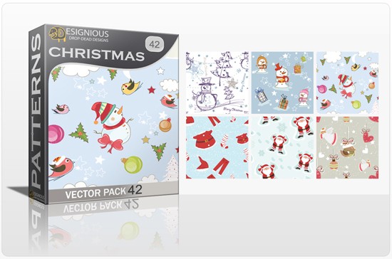 designious seamless patterns vector pack 42 christmas tree ornaments 1 Smokin Hot New Design Resources from Designious.com! 