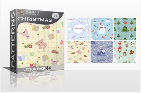 designious seamless patterns vector pack 44 bear 1 Smokin Hot New Design Resources from Designious.com! 