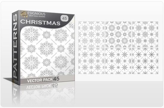 designious seamless patterns vector pack 45 snowflakes 1 1 Smokin Hot New Design Resources from Designious.com! 