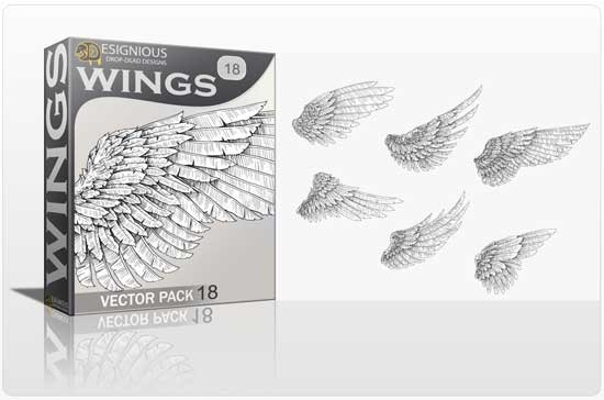 designious wings vector pack 18 preview 1 Smokin Hot New Design Resources from Designious.com! 