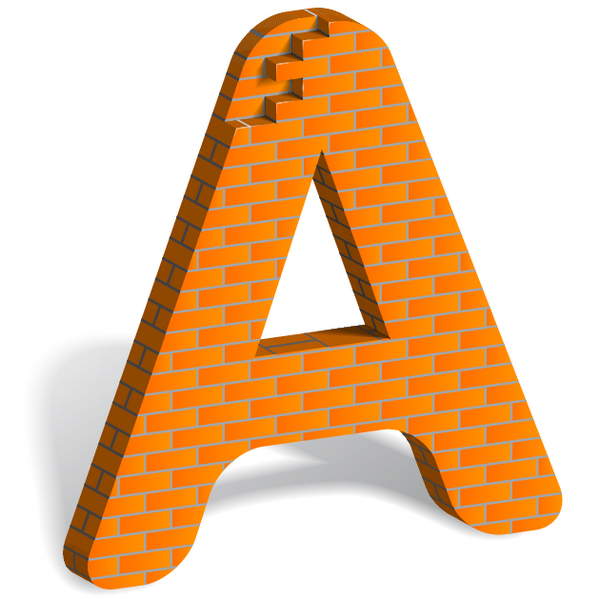 letter a from bricks tutorial illustrator Top 20 Vector Tutorials for Beginners and Advanced Designers