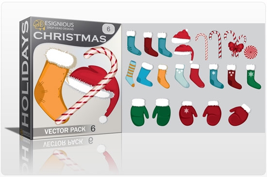 christmass santa hat 6 Snowflakes, Santa, Christmas Trees and Snowmen Vector Packs for Your Illustrations