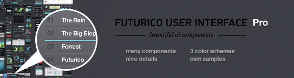 FuturicoUI PRO prev Giveaway! Win 5 Futurico UI Pro Packs! Over 200 Web Design Elements