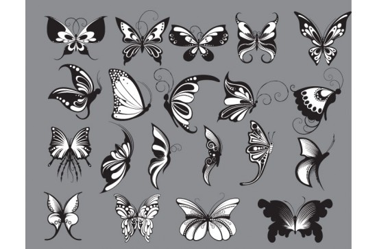 butterflies 2 prewiev Lets Bring Spring Into Our Hearts and Designs   Spring Graphic Resources
