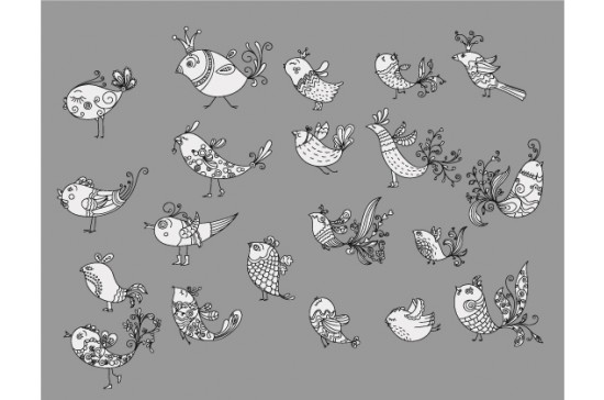 designious birds vector pack 8 preview 2 1 1 Lets Bring Spring Into Our Hearts and Designs   Spring Graphic Resources