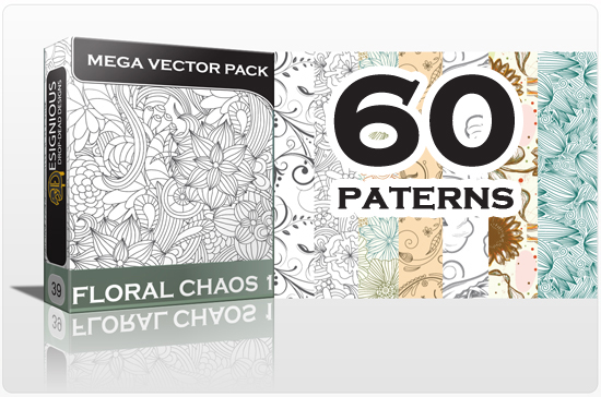 designious seamless patterns vector MEGA pack floral chaos 1 1 Inkydeals Winter Bundle   $500 Worth of Design Goodies for only $29 + Bonus!