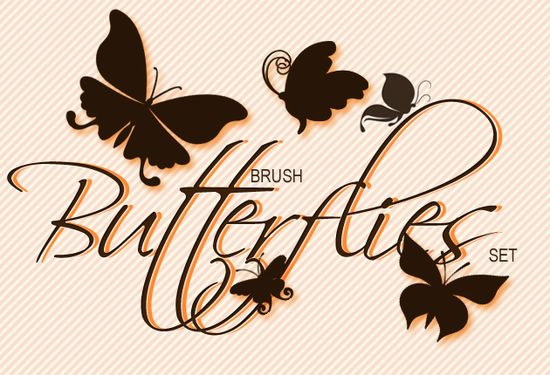 previews brushes butterflies 1 Lets Bring Spring Into Our Hearts and Designs   Spring Graphic Resources