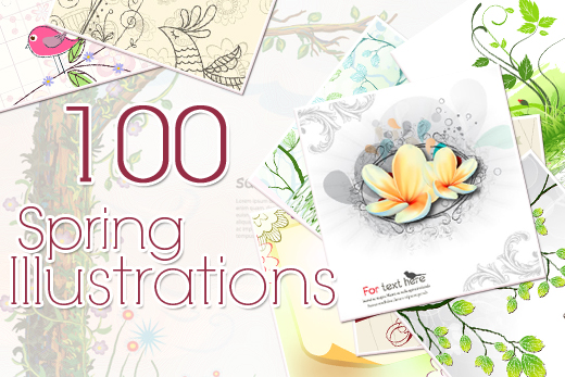 spring illustrations preview small Inkydeals Winter Bundle   $500 Worth of Design Goodies for only $29 + Bonus!
