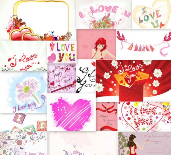 valentines day illustrations set 1 small 550x498 Inkydeals Winter Bundle   $500 Worth of Design Goodies for only $29 + Bonus!
