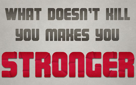 SharpFold text effect photoshop tutorial1 Photoshop Tutorials Roundup   January 2012