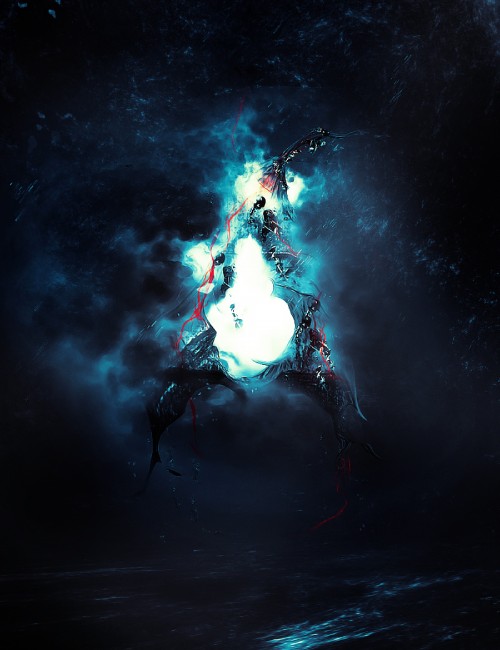 abstract surreal text effect photoshop tutorial Photoshop Tutorials Roundup   January 2012