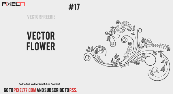 free-vector-flower-600 free vector flower 6001 Daily Freebie #17: Vector Flower