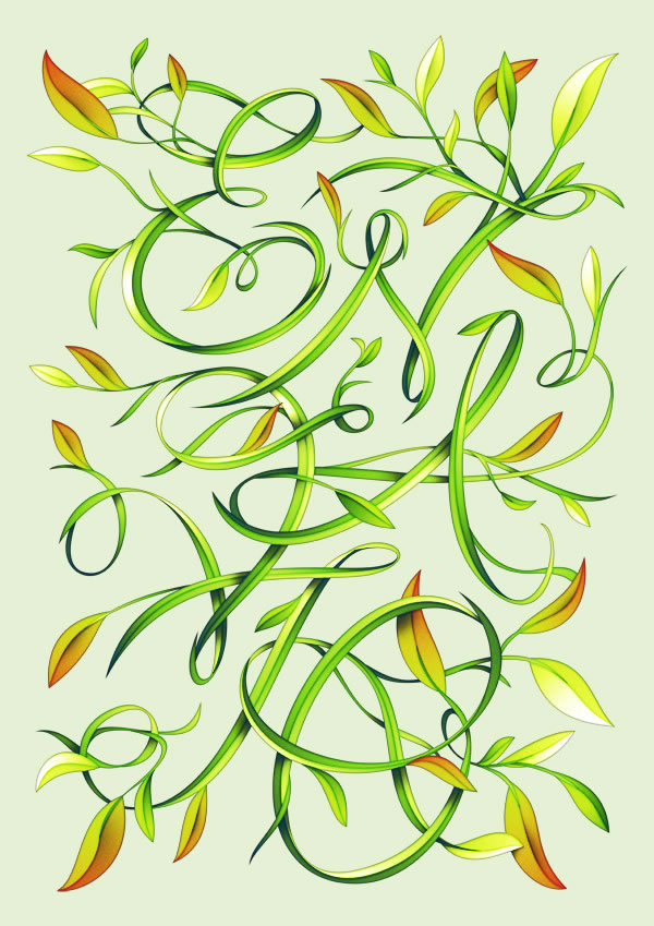 leaf type treatment photoshop tutorial Photoshop Tutorials Roundup   January 2012