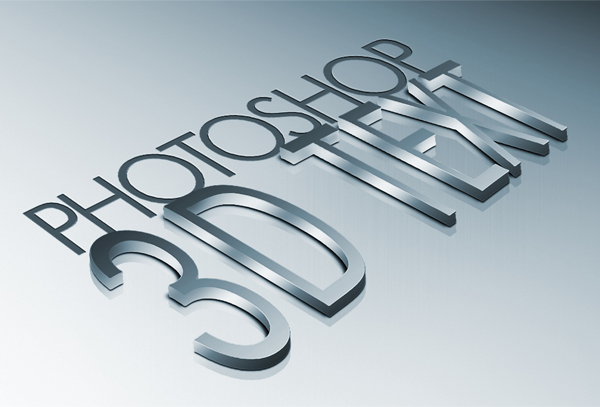 metal 3d text photoshop tutorial Photoshop Tutorials Roundup   January 2012