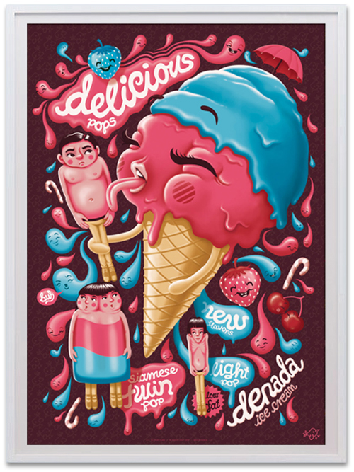 denada posters icecream island view1 Interview with Talented Graphic Artist Andreas Krapf