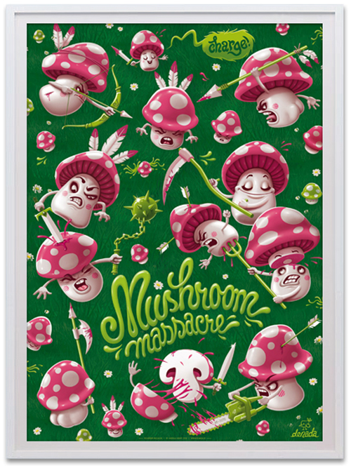 denada posters mushroom massacre view1 Interview with Talented Graphic Artist Andreas Krapf