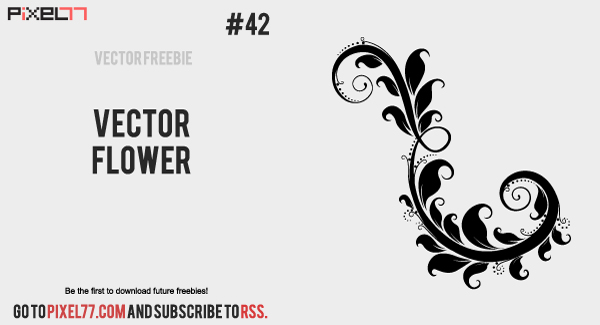 vector flower 600 Daily Freebie #42: Vector Flower