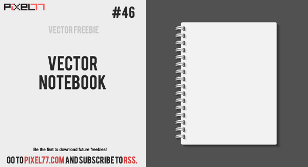 vector notebook Daily Freebie #46: Vector Notebook