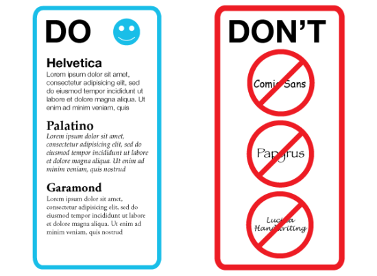 Fonts web design 3 The Least Appropriate Fonts in Web Design