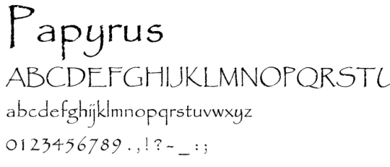Fonts web design 4 The Least Appropriate Fonts in Web Design