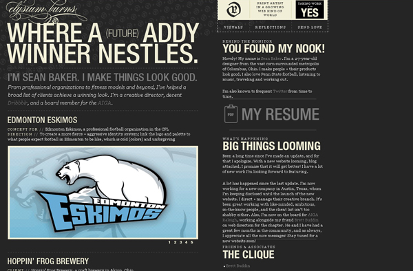 Designer portfolio websites 18 30 Spectacular Designer Portfolio Websites