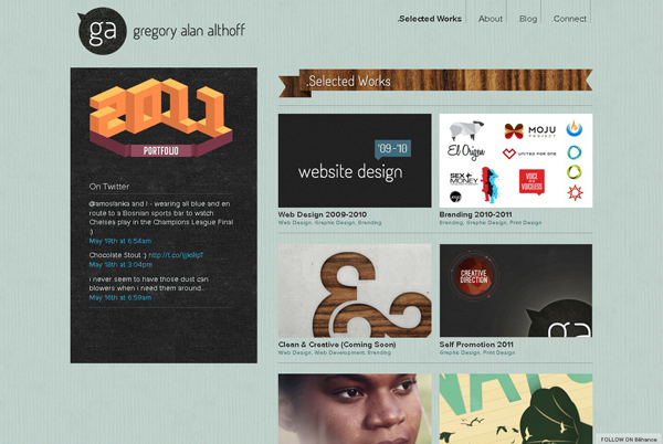 Designer portfolio websites 2 30 Spectacular Designer Portfolio Websites