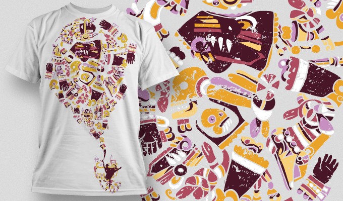 designious tshirt design 4503 Mythical Creatures Mega Pack 1 & 10 Sensational T Shirt Designs from Designious.com!