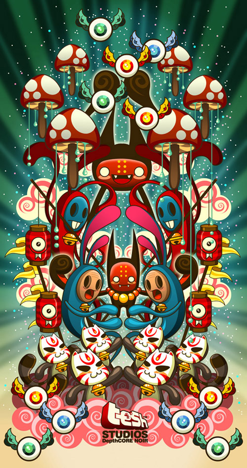 Caramelaw vector illustrations 5 Sweet Vector Illustrations by Talented Artist Caramelaw