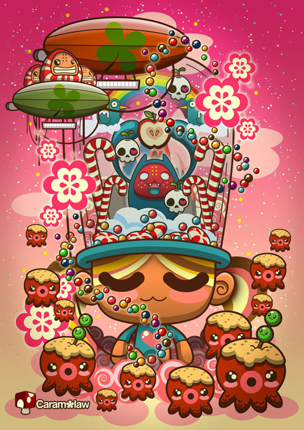 Caramelaw vector illustrations 7 Sweet Vector Illustrations by Talented Artist Caramelaw