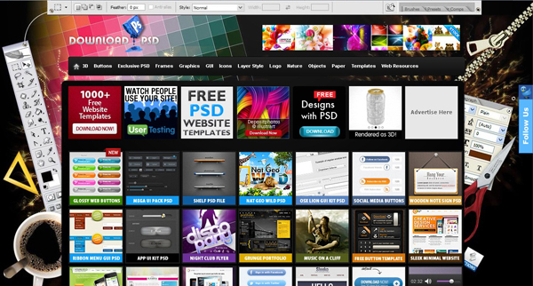 Websites-free-psd-templates-1 Websites free psd templates 1 20 Websites for Downloading Free Premium PSD Templates