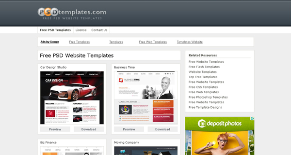Websites-free-psd-templates-8 Websites free psd templates 8 20 Websites for Downloading Free Premium PSD Templates
