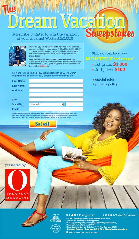 4 Oprah 10 Great Examples of High Quality Landing Pages