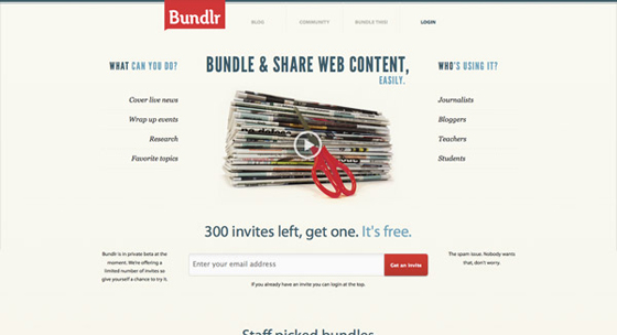 7 Bundlr 10 Great Examples of High Quality Landing Pages