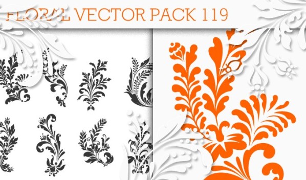 designious floral vector pack 119 small 10 New Amazing Floral Vector Packs & Freebie from Designious.com