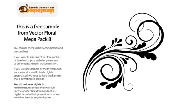 designious vector floral mega pack 8 free sample 10 New Amazing Floral Vector Packs & Freebie from Designious.com