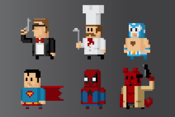 Collection 8 bit art 30 Jaw Dropping 8 bit Digital Art and Vector Freebies
