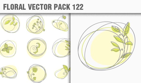 designious vector floral 122 small New Products from Designious.com: 20 Awesome Vector Packs, 10 Urban T shirt Designs & 2 New Freebies