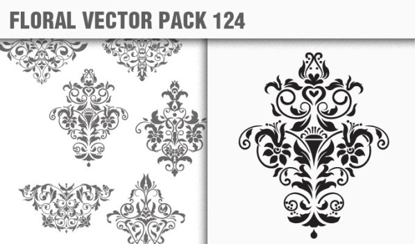 designious vector floral 124 small New Products from Designious.com: 20 Awesome Vector Packs, 10 Urban T shirt Designs & 2 New Freebies