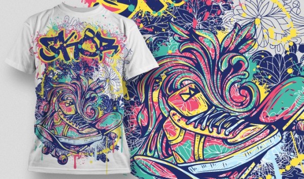 designious vector tshirt design 510 New Products from Designious.com: 20 Awesome Vector Packs, 10 Urban T shirt Designs & 2 New Freebies