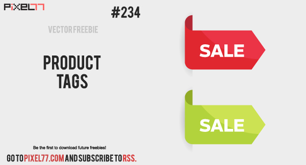 pixel77 free vector product tags 1224 600 Free Vector of the Day #234: Product Tags