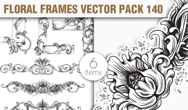 designious vector floral frames 140 small New Vectors Packs, Brushes & T shirt Designs from Designious.com!
