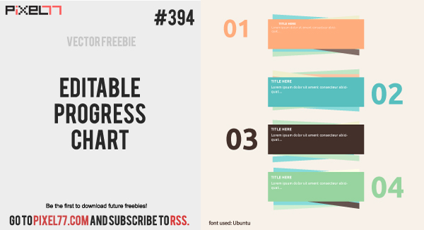 Freebies chart vector