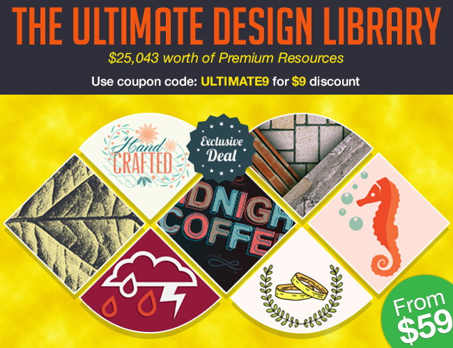 The Ultimate Design Library The Ultimate Design Library from InkyDeals